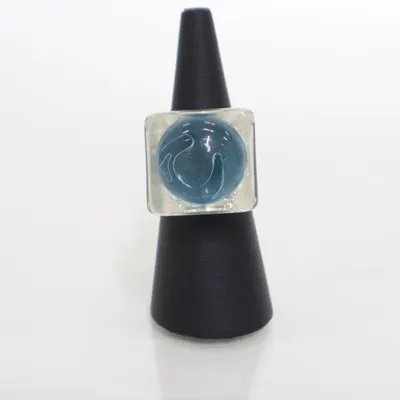 Ring (Wit, Blauw) Onbekend materiaal