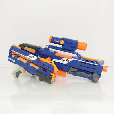 Knallskottspistol (Blå, Orange, Grå) från Nerf