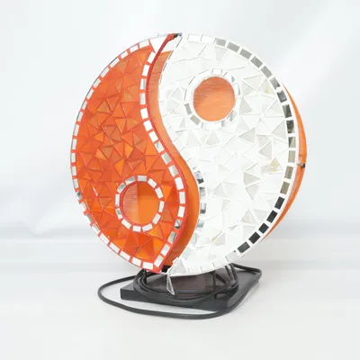 Skrivebordslampe (Orange, Sort)