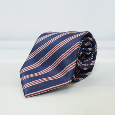 Cravate (Bleu, Rouge, Blanc) de Dressmann Polyester