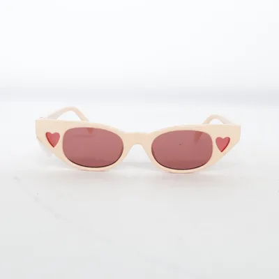 Zonnebril (Beige) van Le Specs x Adam Selman
