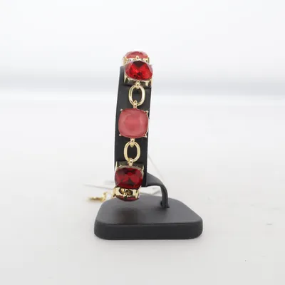 Armband (Röd, Guldfärgad) från By Jolima Okänd metall