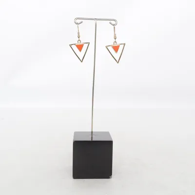 Oorbellen (Goud, Oranje) Onbekend materiaal