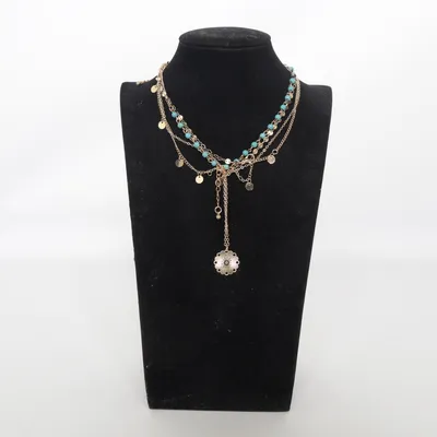 Collier (Or, Turquoise) de Fashion Jewelry Métal inconnu