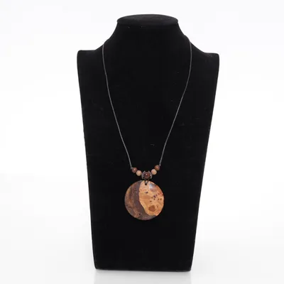 Necklace (Brown, Multicolored) Wood