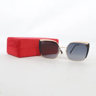 Sunglasses (Black, Gold) from Carolina Herrera