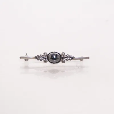 Broche (Zilver, Zwart) Onbekend materiaal