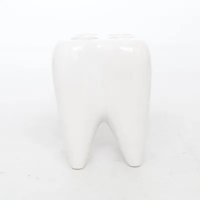 Tandborstmugg (Vit)