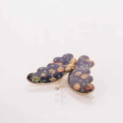 Brooch (Blue, Multicolored) Unknown metal