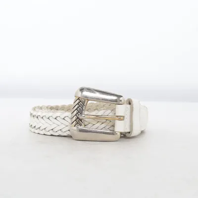Ceinture (Blanc) de Split Cuir