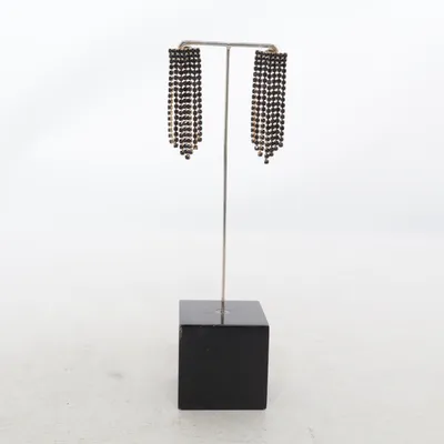 Earrings (Black, Gold) from In Style Unknown metal