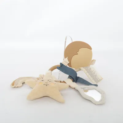 Jouet pour bébé (Beige, Bleu, Marron) de Konges Sløjd Coton biologique, Polyester