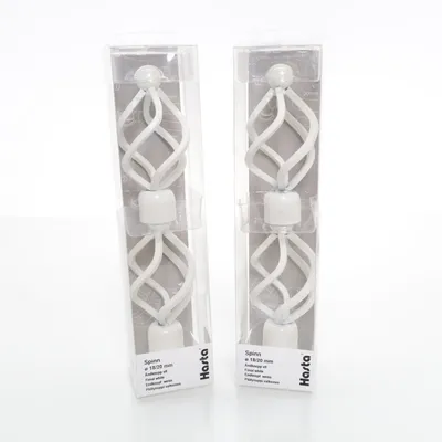 Curtain rod knobs (White) from Hasta