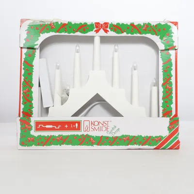 Elektrisk adventsljusstake (Vit) från Konst Smide
