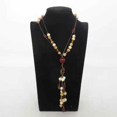 Ketting (Bruin, Beige, Wit) van LBMDJ Onbekend materiaal
