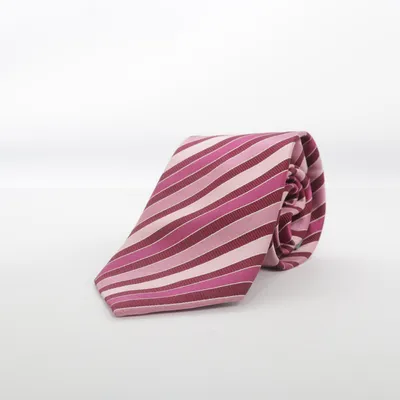 Krawatte (Lila, Pink) von Van Gils Seide