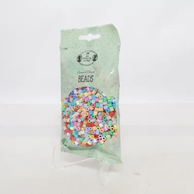 Plastikperler (Flerfarvet) fra Søstrene Grene