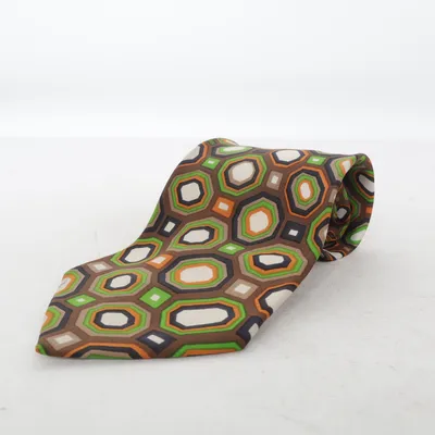 Tie (Brown, Green, Multicolored) from Reine Seide