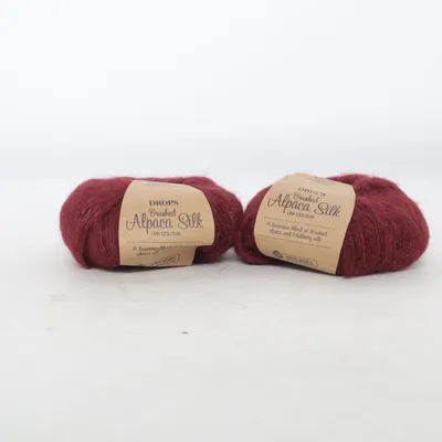 Garn (Brushed Alpaca Silk) från Drops Alpackaull, Silke