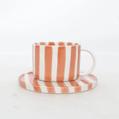 Cup (Orange, White) from Olsson & Jensen