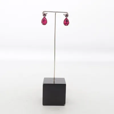 Boucles d'oreilles (Rose) Métal inconnu