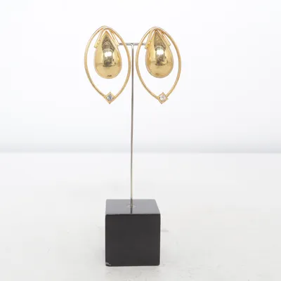 Clips øreringe (Guld) Ukendt metal