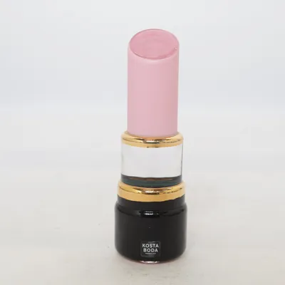 Figurin (Rosa, Svart, Guldfärgad) från Kosta Boda