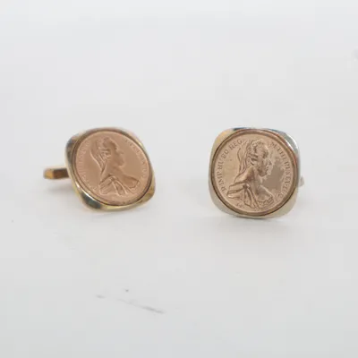 Cufflinks (Gold) Unknown metal