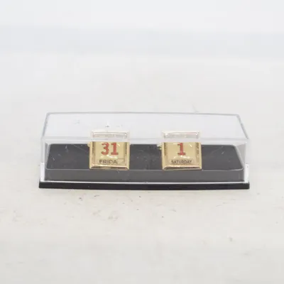 Manschettknappar (Guldfärgad) Okänd metall