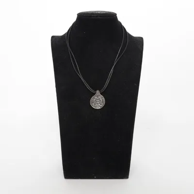 Ketting (Zwart, Zilver) Onbekend materiaal