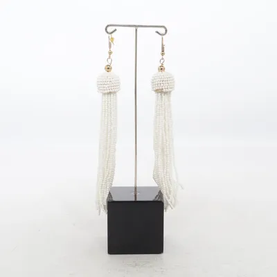 Earrings (White) from Glitter Unknown metal