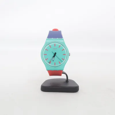 Wristwatch (Blue, Red, Turquoise) from Swatch