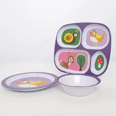 Barnservis (Lila, Vit, Flerfärgad) från Sebra