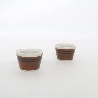 Sake glas (Bruin, Wit) van Rörstrand
