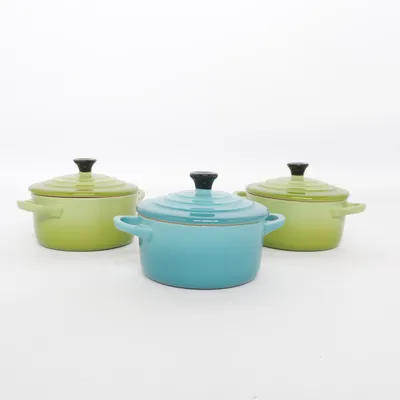 Gjutjärnsgryta (Grön, Blå) från Le Creuset
