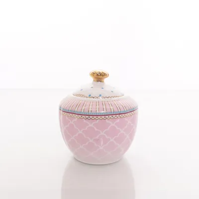 Suikerpot (Roze, Meerkleurig) van Lisbeth Dahl