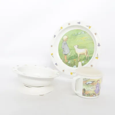 Children's dinner sets (White, Multicolored) from Rätt Start