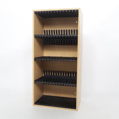 Étagère pour disques (Marron, Noir)