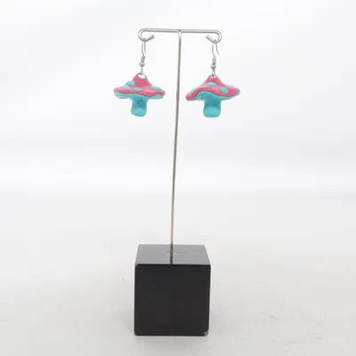 Boucles d'oreilles (Bleu, Rose, Multicolore) Métal inconnu