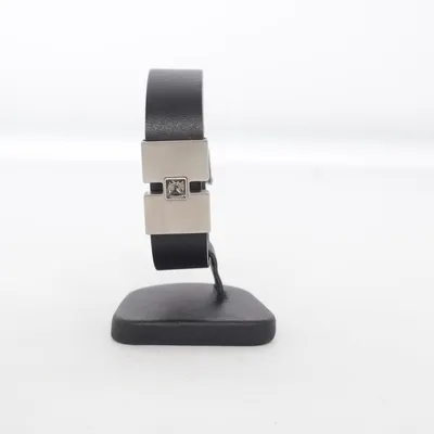 Bracelet (Black) from Swatch Bijoux Stainless steel, Leather