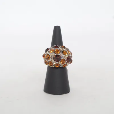 Ring (Brun, Silverfärgad) Okänd metall