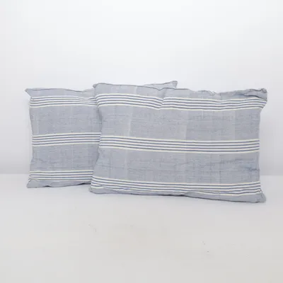 Prydnadskudde (Blå, Vit) från Tesira Bomull