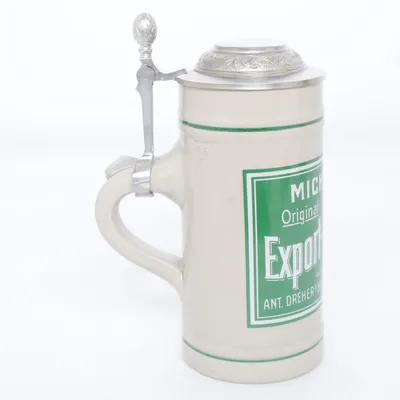 Bierkrug (Beige, Grün) von Michele