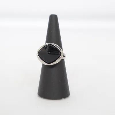 Ring (Svart, Silverfärgad) Okänd metall