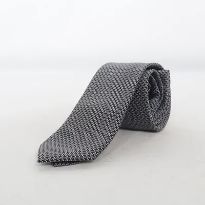 Krawatte (Grau, Schwarz) von Royal class Baumwolle, Polyester, Seide