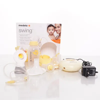 Bröstpump (Gul, Vit, Grå) från Medela
