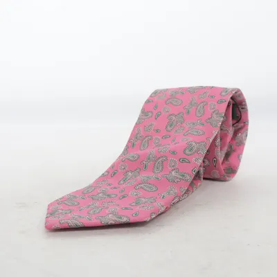 Cravate (Rose, Vert) de Striessnig Soie