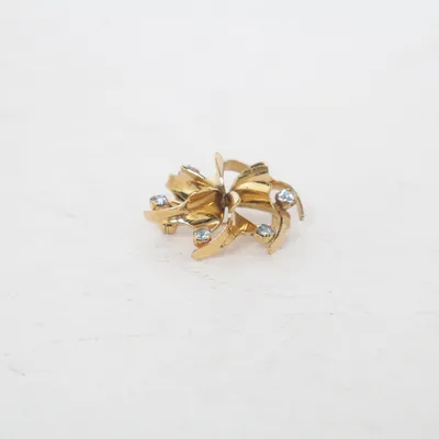 Brooch (Gold, Blue) Unknown metal