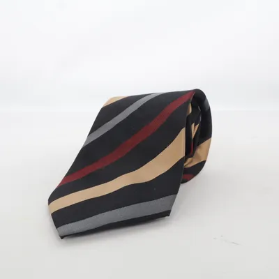 Krawatte (Schwarz, Gold, Rot) von Atlas Design Seide