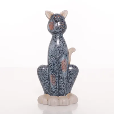 Figurine (Blue, Gray, Brown)